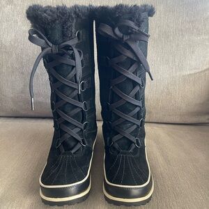 Sorel Tivoli Womens Size 7.5 Black Waterproof High II Winter Boots
